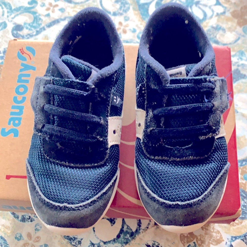 Saucing Jazz Riff Navy/White Toddler Shoes